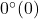0^\circ (0)