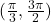 (\frac{\pi}{3}, \frac{3\pi}{2})