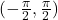 (-\frac{\pi}{2}, \frac{\pi}{2})
