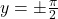 y = \pm \frac{\pi}{2}