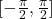[-\frac{\pi}{2}, \frac{\pi}{2}]
