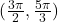 (\frac{3\pi}{2}, \frac{5\pi}{3})