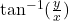 \tan^{-1}(\frac{y}{x})