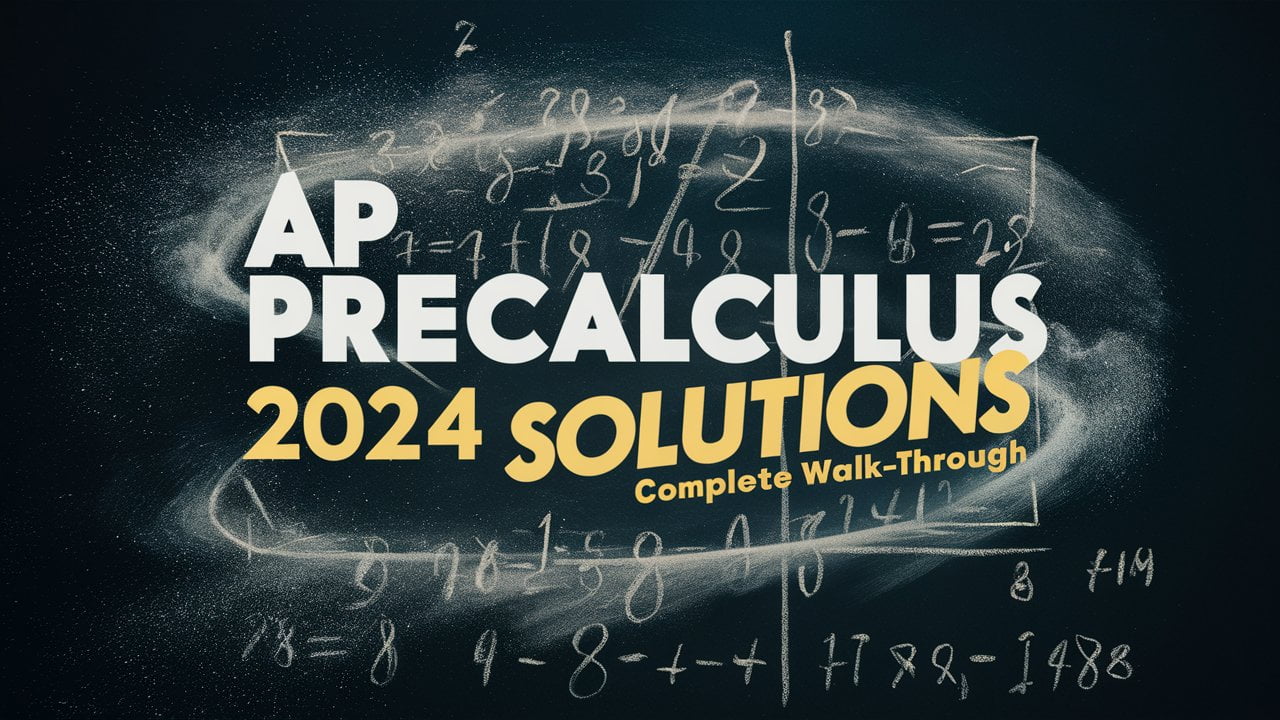 AP Precalculus 2024 solutions